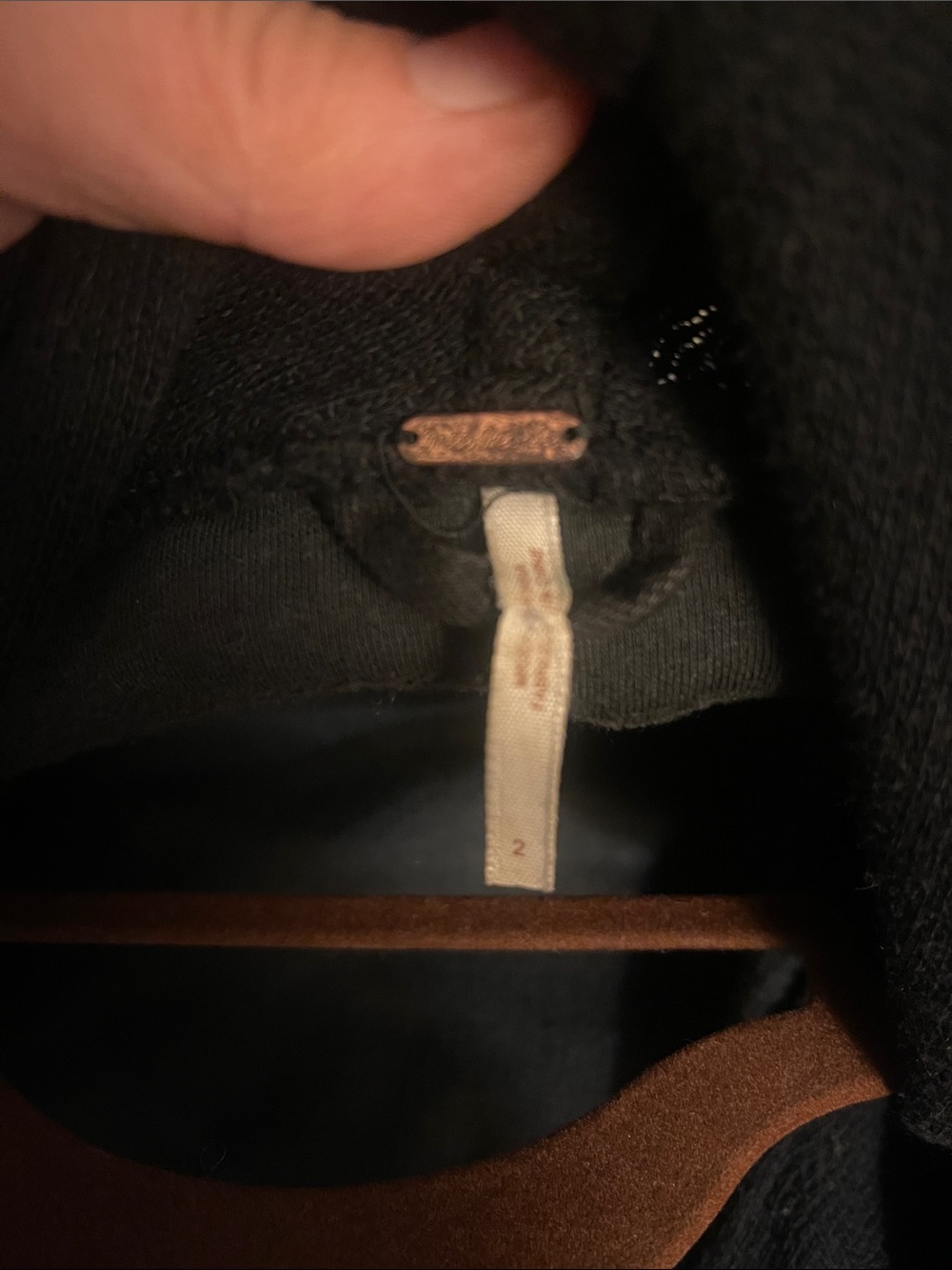 Super Cool, Free People Coated Black Denim Jacket. - Picture 3 of 7